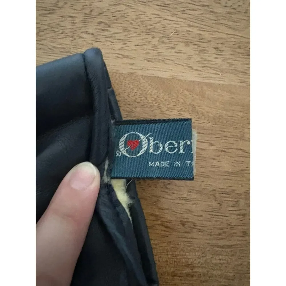 Obermeyer Women's Mittens Medium Navy Blue Ski Snowboard Winter Fleece Lined